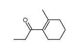 1-(2-methyl-cyclohex-1-enyl)-propan-1-one结构式