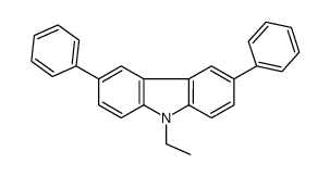 9-ethyl-3,6-diphenylcarbazole结构式