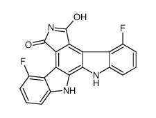 12,13-Dihydro-4,8-difluoro-5H-Indolo[2,3-a]pyrrolo[3,4-c]carbazole-5,7(6H)-dione Structure