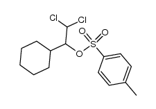 α-(dichloromethyl)cyclohexanemethanol 4-methylbenzenesulfonate结构式