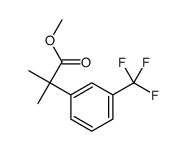 methyl 2-methyl-2-[3-(trifluoromethyl)phenyl]propanoate结构式