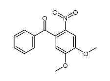 (4,5-dimethoxy-2-nitrophenyl)-(phenyl)methanone结构式