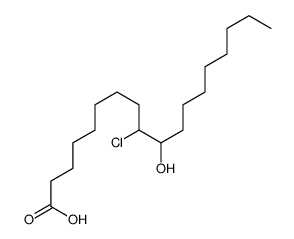 9-chloro-10-hydroxyoctadecanoic acid Structure