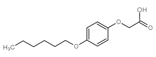 Acetic acid, [p-(hexyloxy)phenoxy]- (8CI) Structure