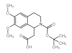 1-CARBOXYMETHYL-6,7-DIMETHOXY-3,4-DIHYDRO-1H-ISOQUINOLINE-2-CARBOXYLIC ACID TERT-BUTYL ESTER结构式