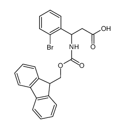 3-((((9H-芴-9-基)甲氧基)羰基)氨基)-3-(2-溴苯基)丙酸图片