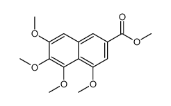 4,5,6,7-四甲氧基-2-萘羧酸甲酯结构式