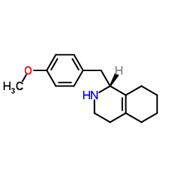 (R)-(+)-1-(4-甲氧苄基)-1,2,3,4,5,6,7,8-八氢异喹啉结构式