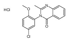 3-(5-chloro-2-methoxyphenyl)-2-methylquinazolin-4-one,hydrochloride结构式