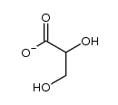 DL-glycerate Structure