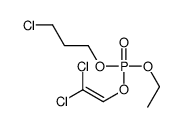 Phosphoric acid 3-chloropropyl 2,2-dichloroethenylethyl ester结构式