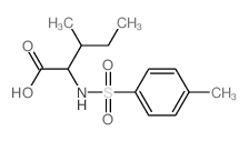 L-Isoleucine,N-[(4-methylphenyl)sulfonyl]-结构式