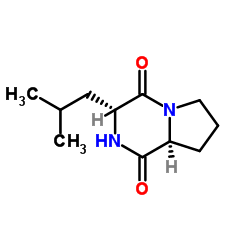 Cyclo(D-Leu-L-Pro) Structure