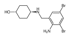 N-(trans-4-hydroxy-cyclohexyl)-2-amino-3,5-dibromo-benzylamine结构式