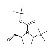 tert-butyl (2S,5S)-2-(tert-butyl)-5-formylpyrrolidine-1-carboxylate结构式