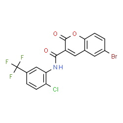 6-Bromo-N-[2-chloro-5-(trifluoromethyl)phenyl]-2-oxo-2H-chromene-3-carboxamide picture