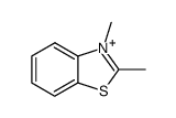 2,3-dimethylbenzothiazol-3-ium结构式