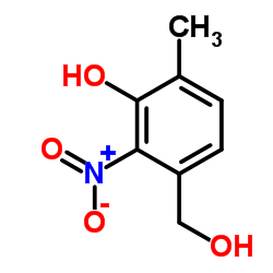 3-(Hydroxymethyl)-6-methyl-2-nitrophenol Structure