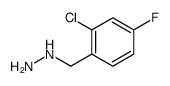 2-CHLORO-4-FLUORO-BENZYL-HYDRAZINE structure