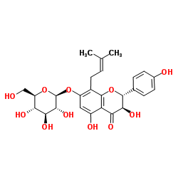 (二氢)黄柏甙结构式