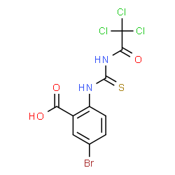 5-BROMO-2-[[THIOXO[(TRICHLOROACETYL)AMINO]METHYL]AMINO]-BENZOIC ACID Structure