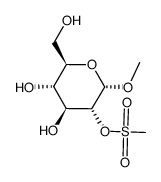 methyl 2-O-methanesulfonyl-α-D-glucopyranoside Structure