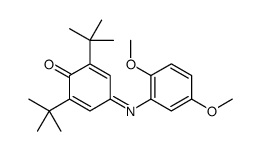 2,6-ditert-butyl-4-(2,5-dimethoxyphenyl)iminocyclohexa-2,5-dien-1-one结构式