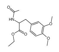 DL-2-Acetamino-3-(3,4-dimethoxy-phenyl)-propionsaeure-ethylester Structure