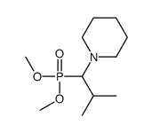 1-(1-dimethoxyphosphoryl-2-methylpropyl)piperidine Structure