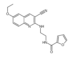 2-Furancarboxamide,N-[2-[(3-cyano-6-ethoxy-2-quinolinyl)amino]ethyl]-(9CI)结构式