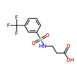 N-[3-(TrifluoroMethyl)phenylsulfonyl]-^b-alanine Structure