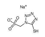 1-sulphomethyl-1H-tetrazole-5-thiol sodium salt Structure