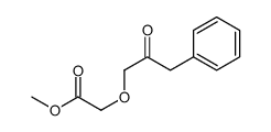 methyl 2-(2-oxo-3-phenylpropoxy)acetate Structure