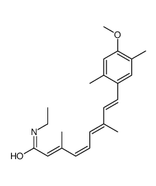 (2Z,4Z,6Z,8Z)-N-ethyl-9-(4-methoxy-2,5-dimethylphenyl)-3,7-dimethylnona-2,4,6,8-tetraenamide Structure