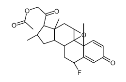 (6α,9β,11β,16α)-21-(Acetyloxy)-9,11-epoxy-6-fluoro-16-methyl-pregna-1,4-diene-3,20-dione structure