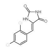 2,4-Imidazolidinedione,5-[(2,4-dichlorophenyl)methylene]-结构式