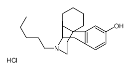 Morphinan-3-ol,17-pentyl-,hydrochloride,(-)结构式