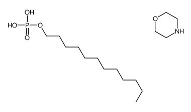 dodecyl dihydrogen phosphate, compound with morpholine (1:1)结构式