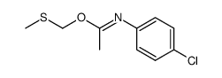 N-(4-Chlorphenyl)essigimidsaeure-(methylthiomethyl)ester结构式