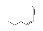 cis-1-cyanopent-1-ene结构式