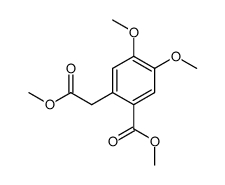 4,5-dimethoxy-2-methoxycarbonylmethyl-benzoic acid methyl ester结构式