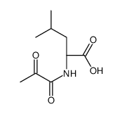 (2S)-4-methyl-2-(2-oxopropanoylamino)pentanoic acid Structure