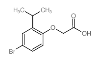 2-(4-Bromo-2-isopropylphenoxy)acetic acid structure