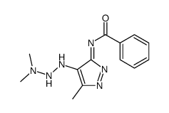 N-[4-(dimethylaminohydrazinylidene)-5-methylpyrazol-3-yl]benzamide Structure