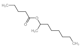 Pentanoic acid,1-methylheptyl ester structure