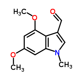 4,6-Dimethoxy-1-methyl-1H-indole-3-carbaldehyde Structure