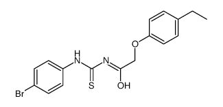 N-[(4-bromophenyl)carbamothioyl]-2-(4-ethylphenoxy)acetamide Structure