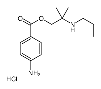 [1-(4-aminobenzoyl)oxy-2-methylpropan-2-yl]-propylazanium,chloride Structure