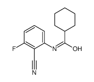 Cyclohexanecarboxamide, N-(2-cyano-3-fluorophenyl)- (9CI) Structure