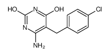 5-(4-chlorobenzyl)-6-aminouracil结构式